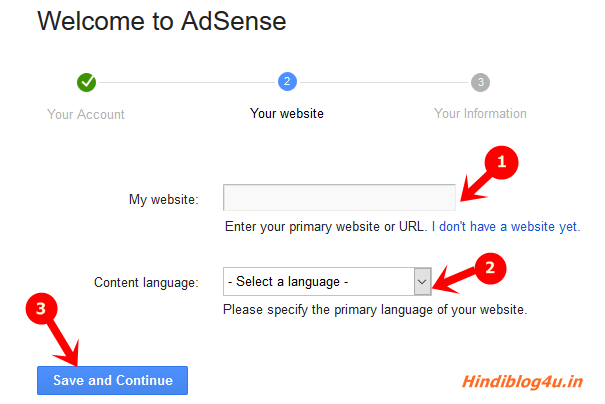 Adsense your website