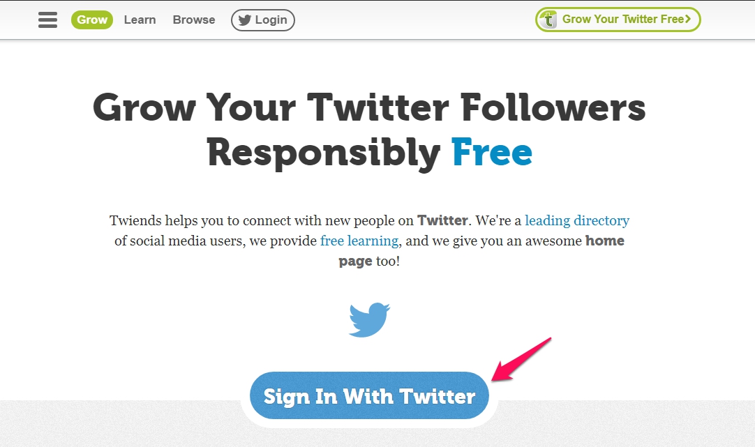 Sign-in with Twitter