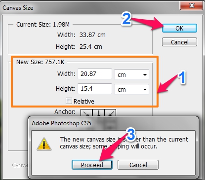 Canvas Size in Photoshop