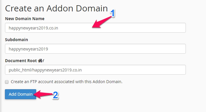 Addon Domain Kare