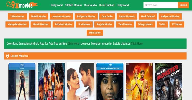 9xmovies Download Bollywood, Hollywood, Tamil Hindi Dubbed Movies In HD