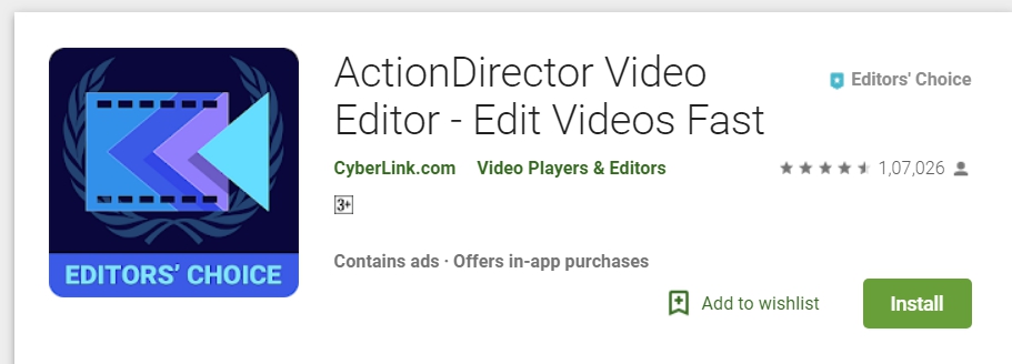 ActionDirector Video Editor