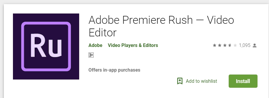 Adobe Premiere Rush