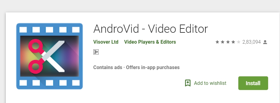 AndroVid Video Editor