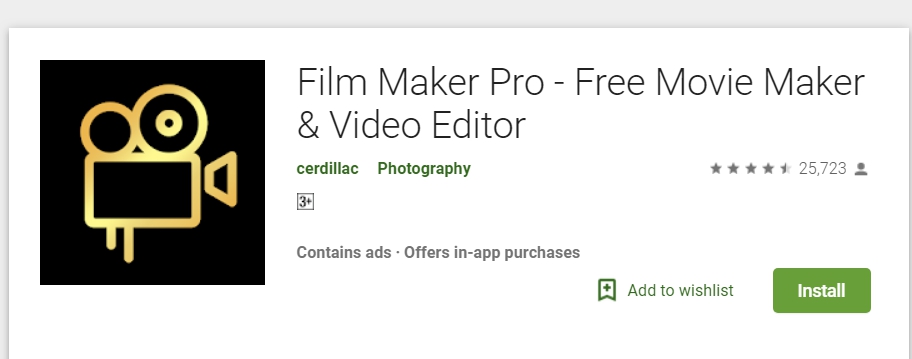Filmmaker video editor pro 