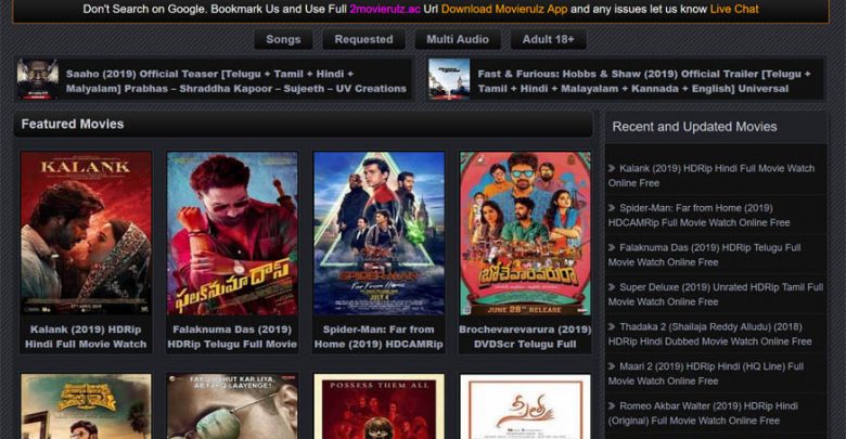 MovieRulz 2022: Download Latest Tamil, Telugu Hindi Dubbed Movies 